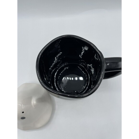 Rae Dunn by Magenta 202 Spooky Mug With Ghost Topper Halloween Artisan Bs277 - Picture 9 of 16